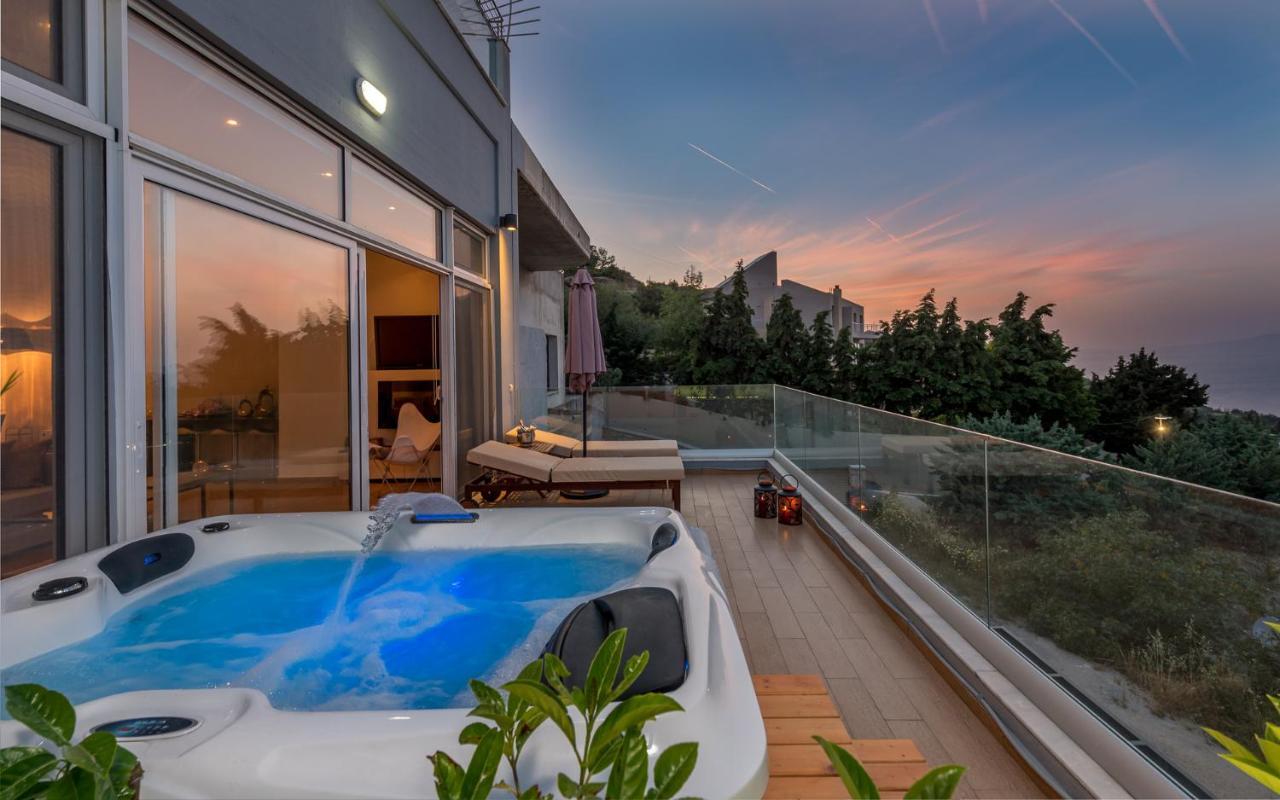 Flyviewflatsgold Privatehottub With Seaview Apartment Иксия Екстериор снимка